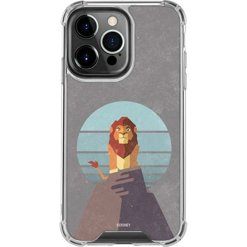 Disney The Lion King Simba On Pride Rock iPhone 15 Pro Clear Case